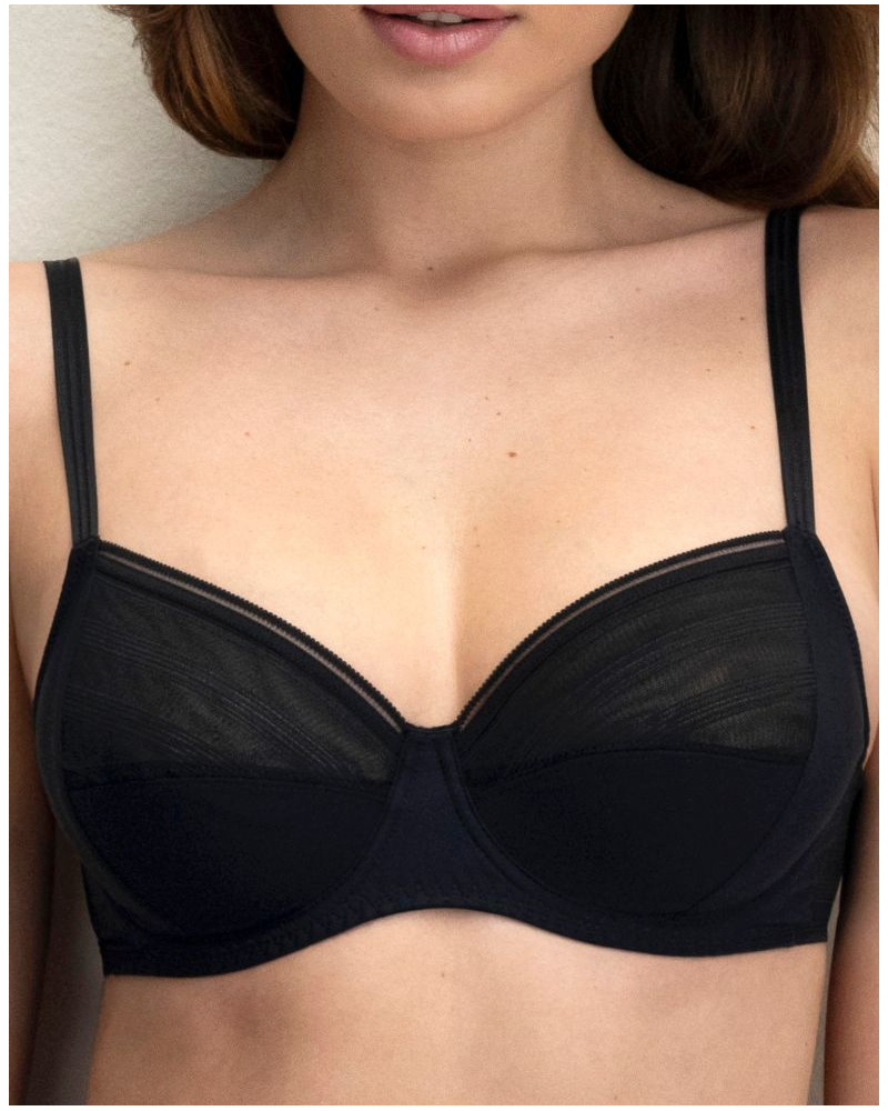 Underwired bra Antigel New Apesanteur (Black)