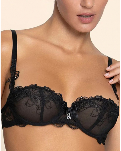 Soutien-gorge corbeille couture verticale Lise Charmel Soir de Venise (Noir)