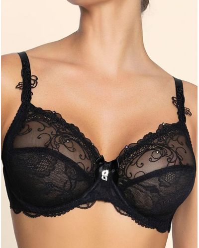 Underwired well-being bra Lise Charmel Soir de Venise (Black)