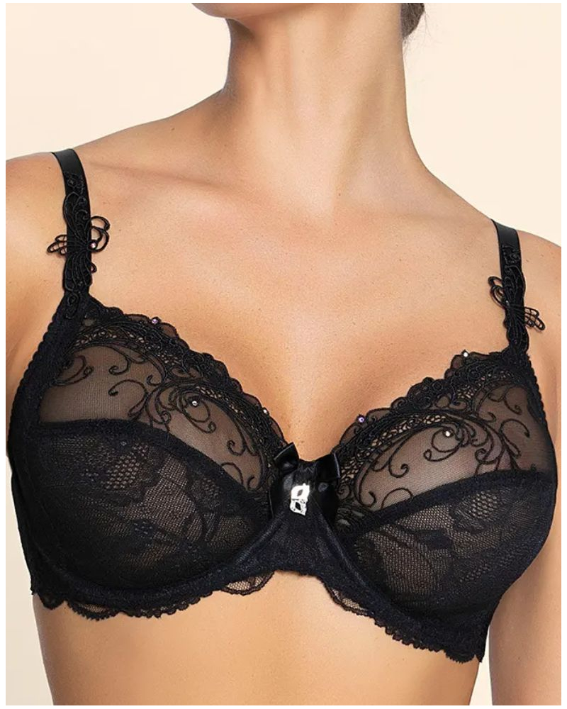 Sujetador con aros de bien-estar Lise Charmel Soir de Venise (Negro)