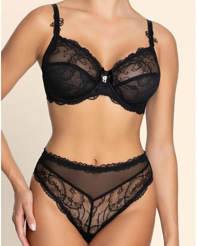 Soutien-gorge emboîtant bien-être Lise Charmel Soir de Venise (Noir)