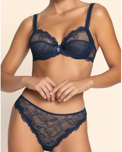 Slip fantaisie Lise Charmel Soir de Venise (Bleu Venise)