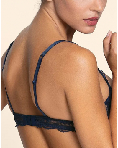 Demi bra vertical seam Lise Charmel Soir de Venise (Bleu Venise)