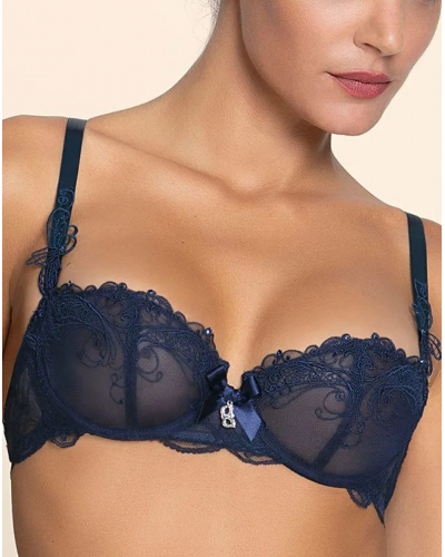 Soutien-gorge corbeille couture verticale Lise Charmel Soir de Venise (Bleu Venise)