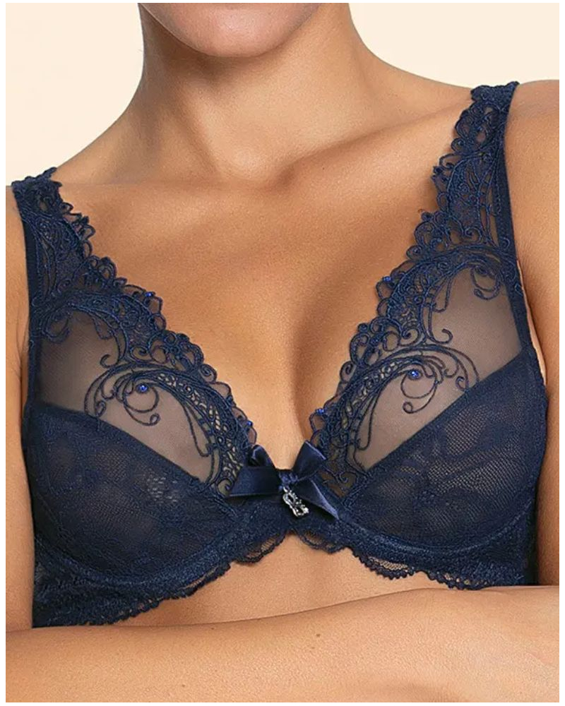Soutien-gorge glamour Lise Charmel Soir de Venise (Bleu Venise)