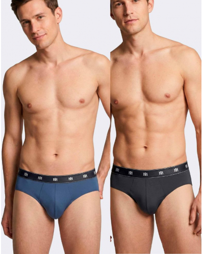 Lot de 2 slips en Lyocell Impetus Q09 (Blue/Dark Blue)
