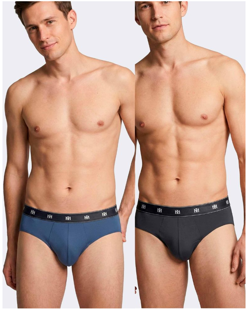 Paquete de 2 calzoncillos en Lyocell Impetus Q09 (Blue/Dark Blue)