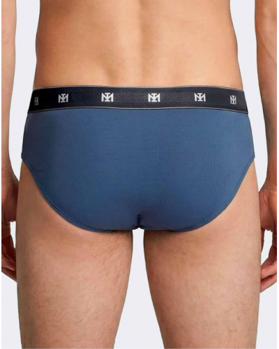 Lot de 2 slips en Lyocell Impetus Q09 (Blue/Dark Blue)