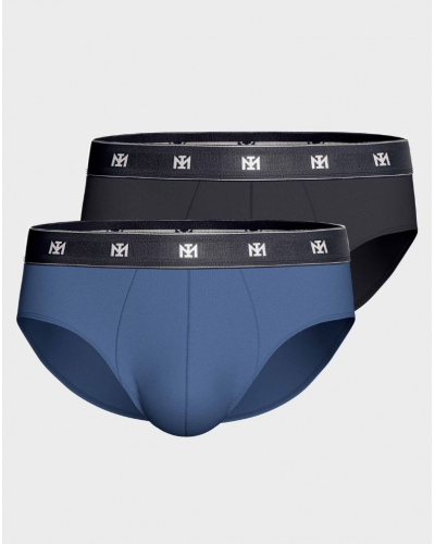 Paquete de 2 calzoncillos en Lyocell Impetus Q09 (Blue/Dark Blue)