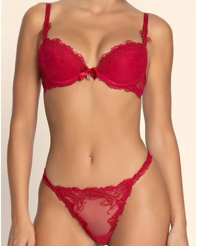 Soutien-gorge push-up Lise Charmel Soir de Venise (Rouge Venise)