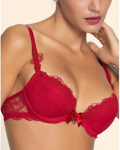 Sujetador push-up Lise Charmel Soir de Venise (Rouge Venise)