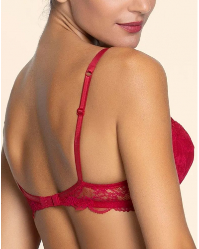 Sujetador push-up Lise Charmel Soir de Venise (Rouge Venise)