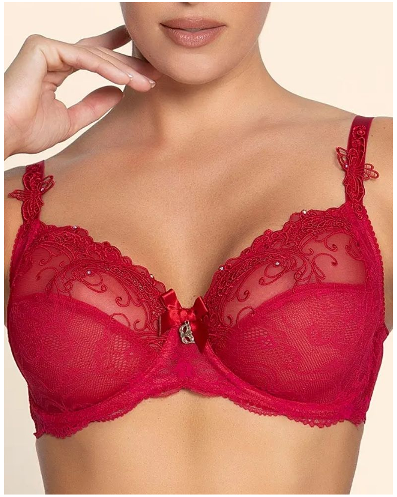 Sujetador con aros de bien-estar Lise Charmel Soir de Venise (Rouge Venise)