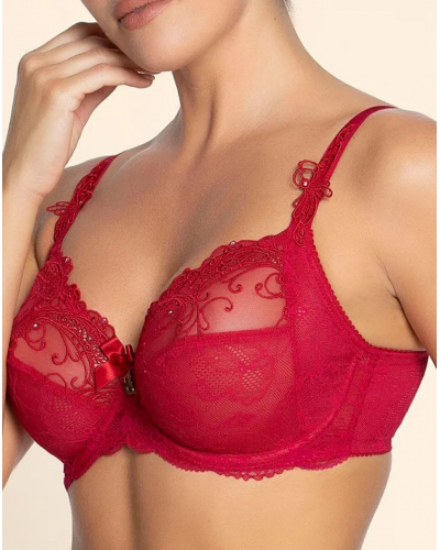 Underwired well-being bra Lise Charmel Soir de Venise (Rouge Venise)