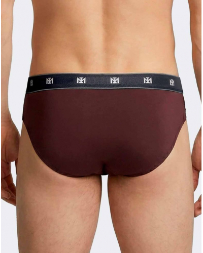 Lot de 2 slips en Lyocell Impetus Q09 (Bordeaux/Dark Blue)