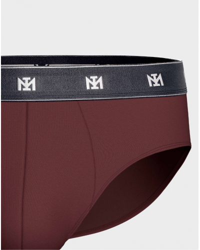 Paquete de 2 calzoncillos en Lyocell Impetus Q09 (Bordeaux/Dark Blue)