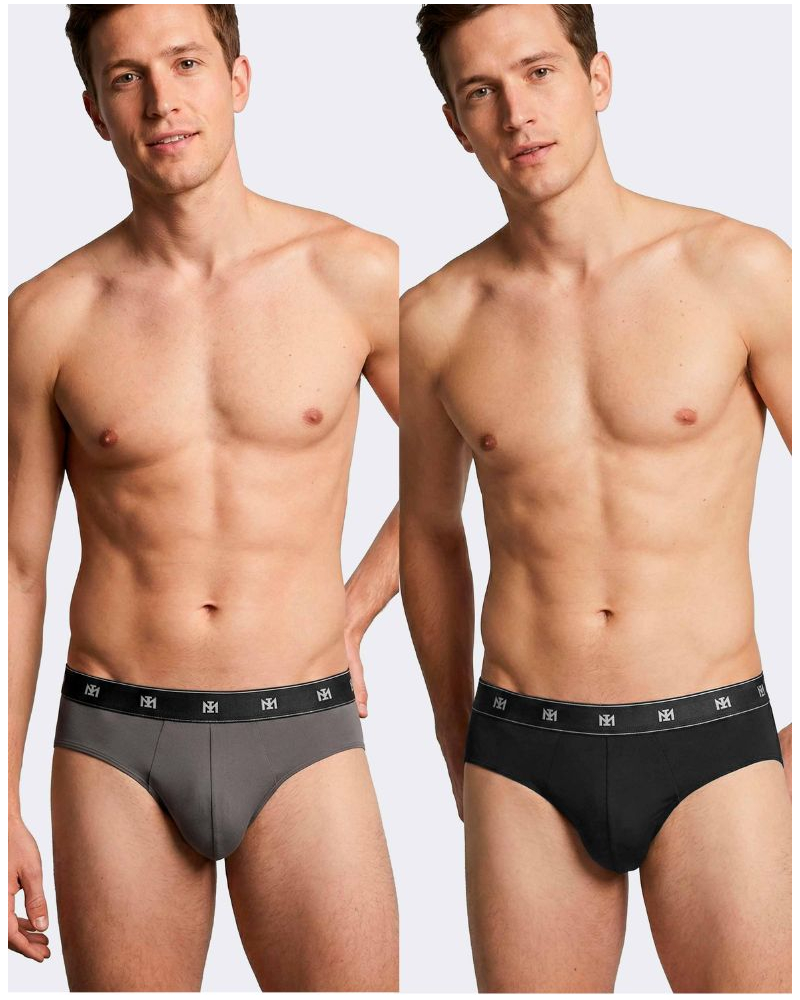 Paquete de 2 calzoncillos Impetus Q09 (Grey/Black)