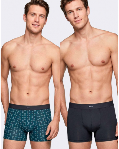 Pack of 2 boxers Impetus Q07 (Green/Navy Blue)