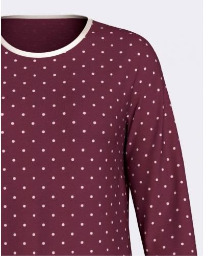 Pijama largo algodón y modal Impetus Bellune (Imprimé Pois)