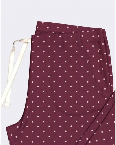 Pijama largo algodón y modal Impetus Bellune (Imprimé Pois)