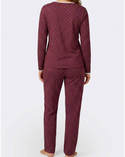 Pijama largo algodón y modal Impetus Bellune (Imprimé Pois)