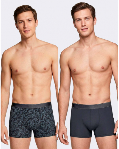 Lot de 2 boxers Impetus Q10 (Imprimé Marine/Marine)
