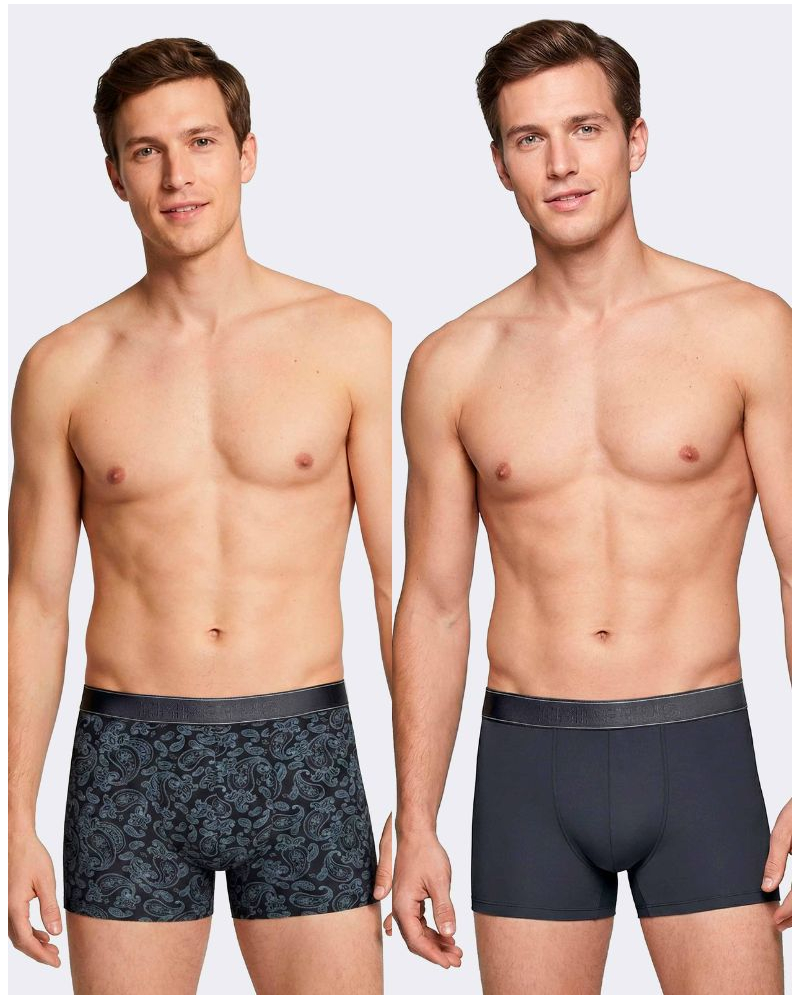 Pack of 2 boxers Impetus Q10 (Imprimé Marine/Marine)