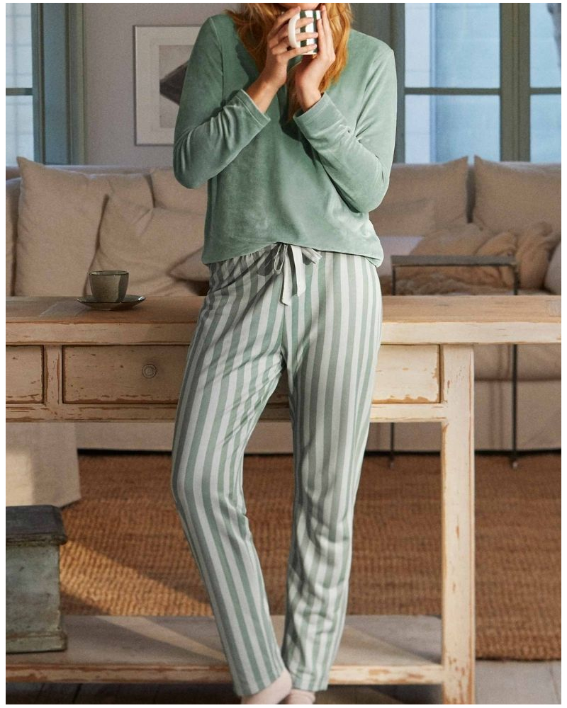 Long Pyjama cotton and modal Impetus Vertis (Imprimé Rayé)
