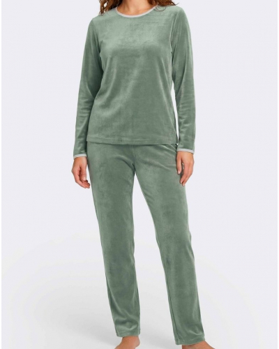 Pijama largo algodón y modal Impetus Velvyn (Vert)