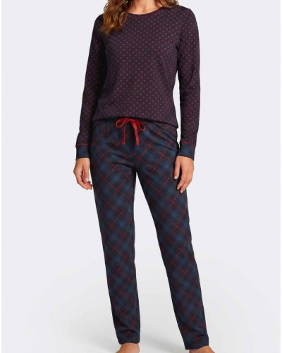 Pyjama long coton et modal Impetus Luxe (Imprimé Multicolore)