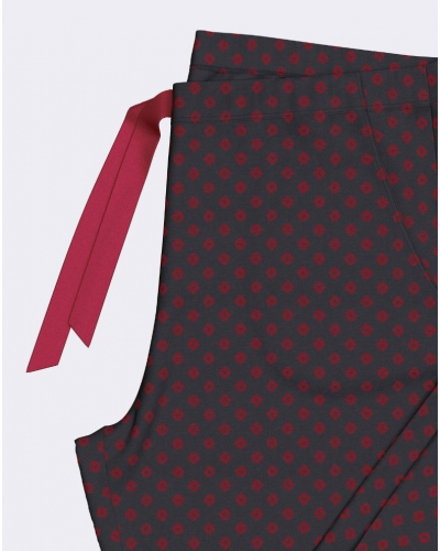 Pyjama long boutonné coton et modal Impetus Luxe (Imprimé Multicolore)
