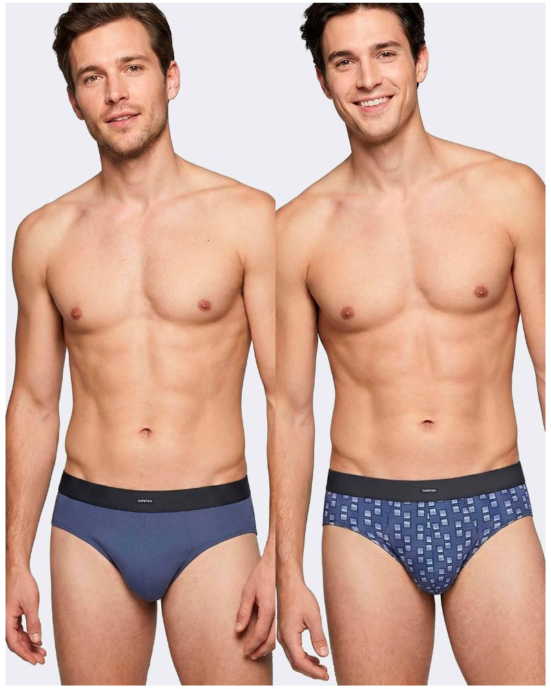 Pack of 2 briefs Impetus Q07 (Blue/Blue)