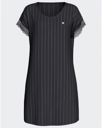 Camisón de manga corta algodón y modal Impetus Legacy (Imprimé Rayé)