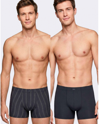Paquete de 2 bóxers en algodón Impetus Stride Q05 (Imprimé Navy Blue/Navy Blue)