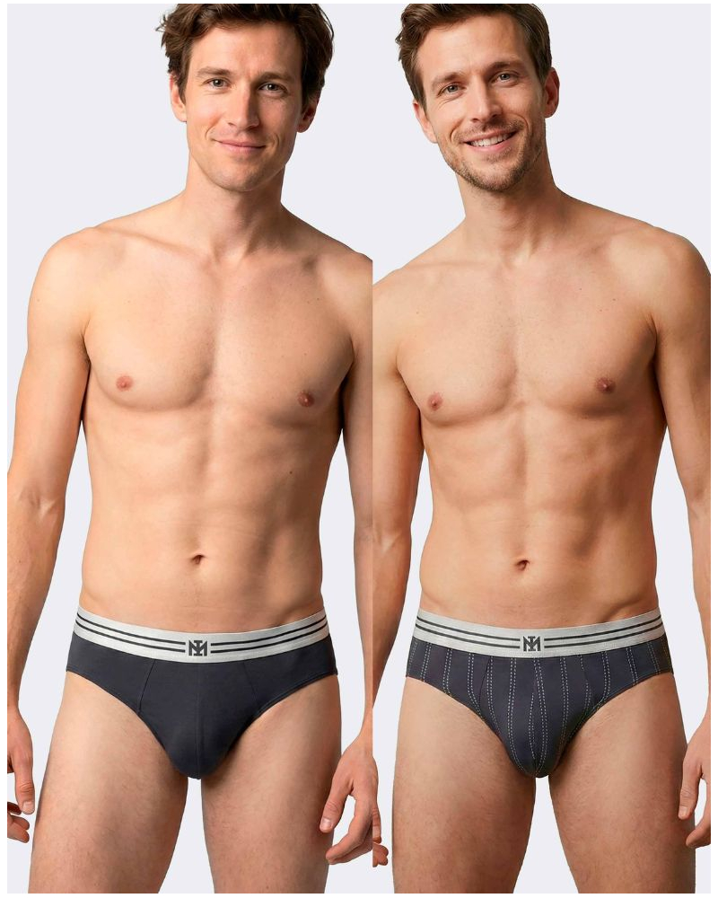 Paquete de 2 calzoncillos Algodón Impetus Q05 (Navy Blue/Navy Blue)