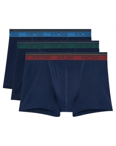 Pack of 3 boxers cotton HOM Tiago (Marine)