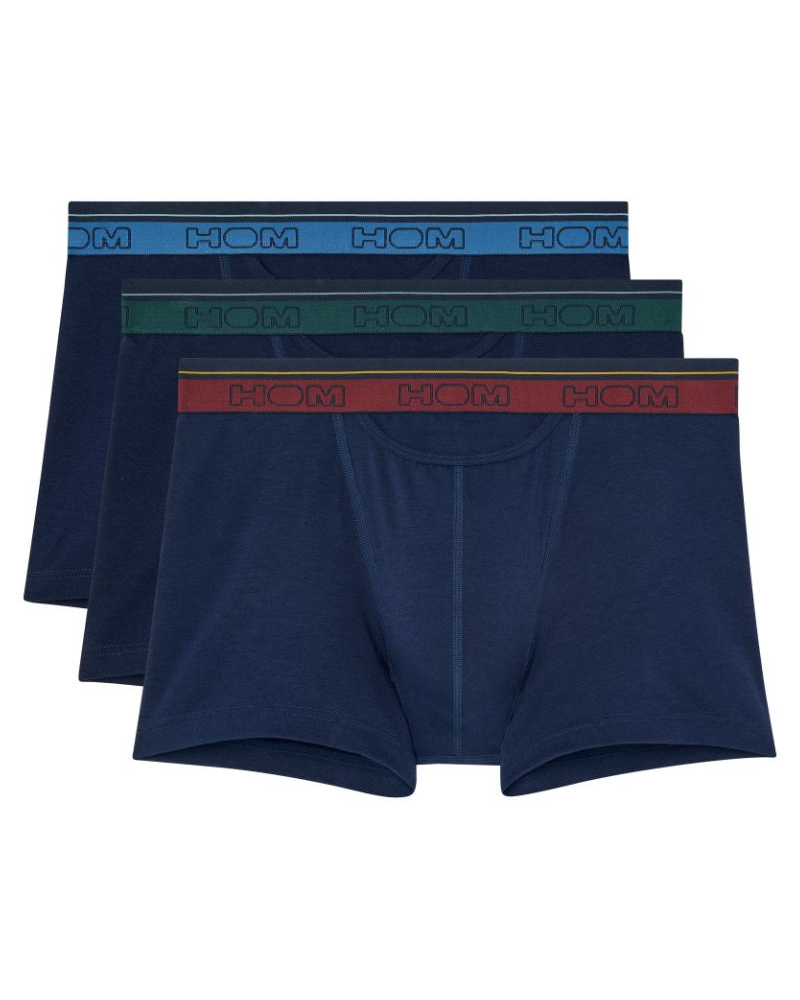 Paquete de 3 bóxers algodón HOM Tiago (Marine)