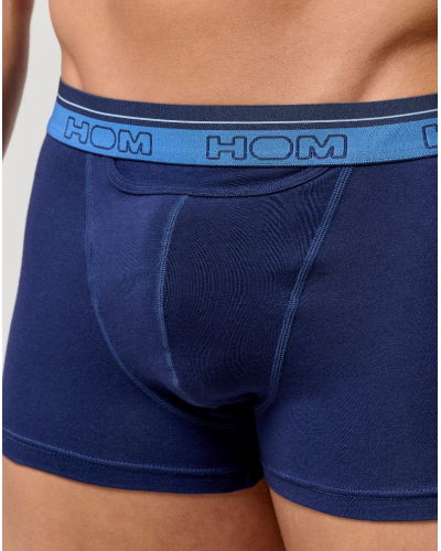 Pack of 3 boxers cotton HOM Tiago (Marine)