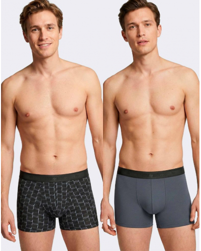 Paquete de 2 bóxers Impetus Q04 (Black/Grey)