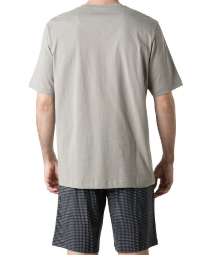 Short pyjama 100% cotton Eminence Casual (Vert/Imprimé Graphique Marine)