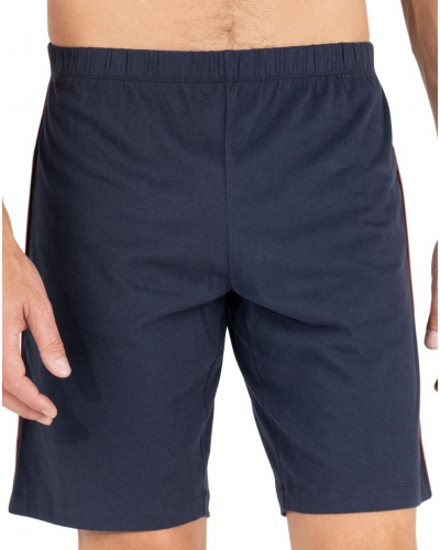 Short pyjama 100% cotton Eminence L'Ecossais (Marine/Rouille)