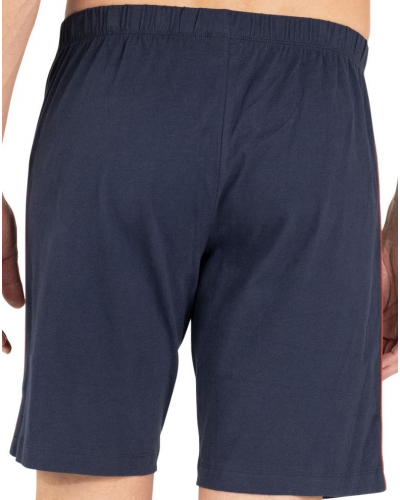 Pijama corto 100% algodón Eminence L'Ecossais (Marine/Rouille)