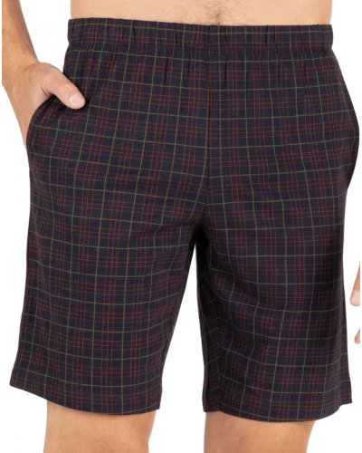 Short pyjama 100% cotton Eminence L'Ecossais (Marine/Imprimé Tartan)