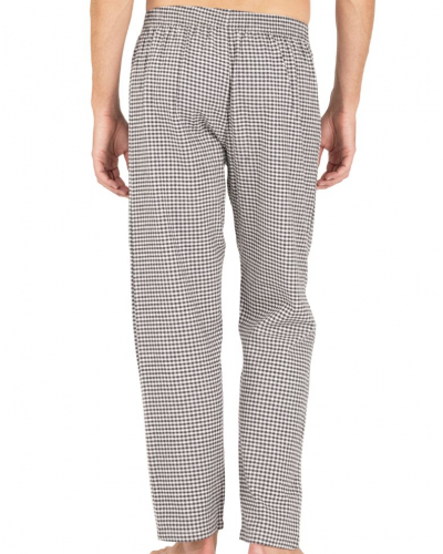 Buttoned-up long pyjama 100% cotton Eminence Flanelle (Imprimé Vichy)