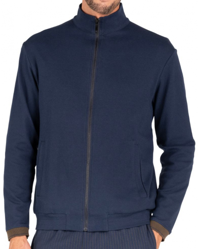 Chaqueta cremallera 100% algodón Eminence Interlock (Marine)