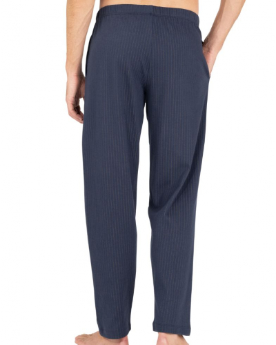 Long pyjama 100% cotton Eminence Interlock (Camel/Marine)