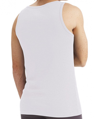 Lot de 2 débardeurs Adidas Comfort Cotton Rib (Blanc)
