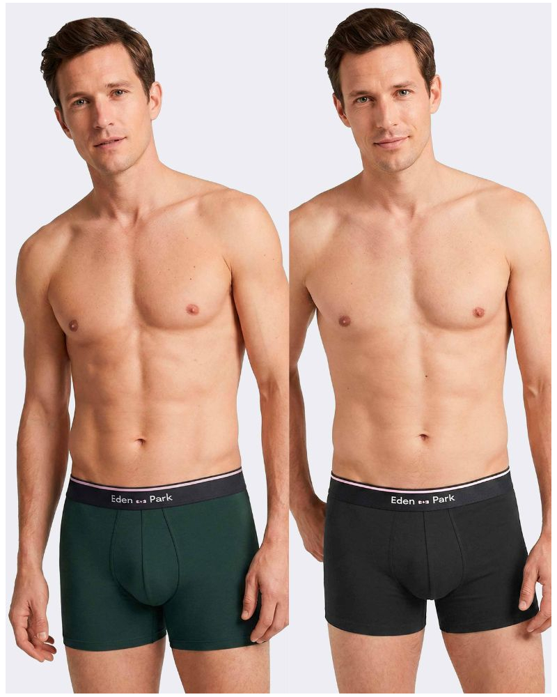 Lot de 2 shortys en Coton Eden Park I08 (GN003)