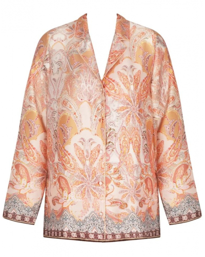 Chaqueta de pijama estampada Lise Charmel Voyage Splendeur (Charme Pêche)