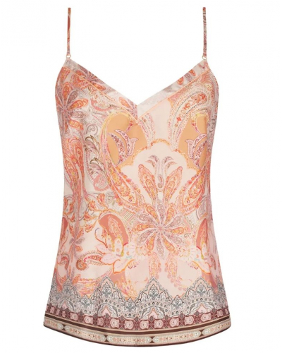 Camisole estampado Lise Charmel Voyage Splendeur Soie (Charme Pêche)